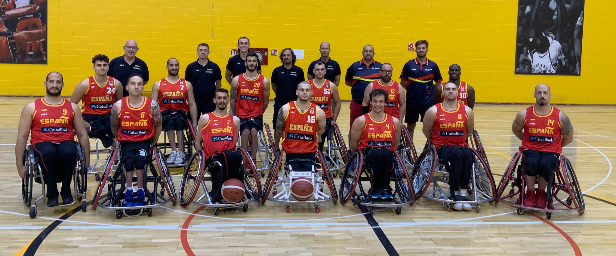 Selección Española de baloncesto en cadeira de rodas con Alejos e Lorenzo - PARALIMPICOS