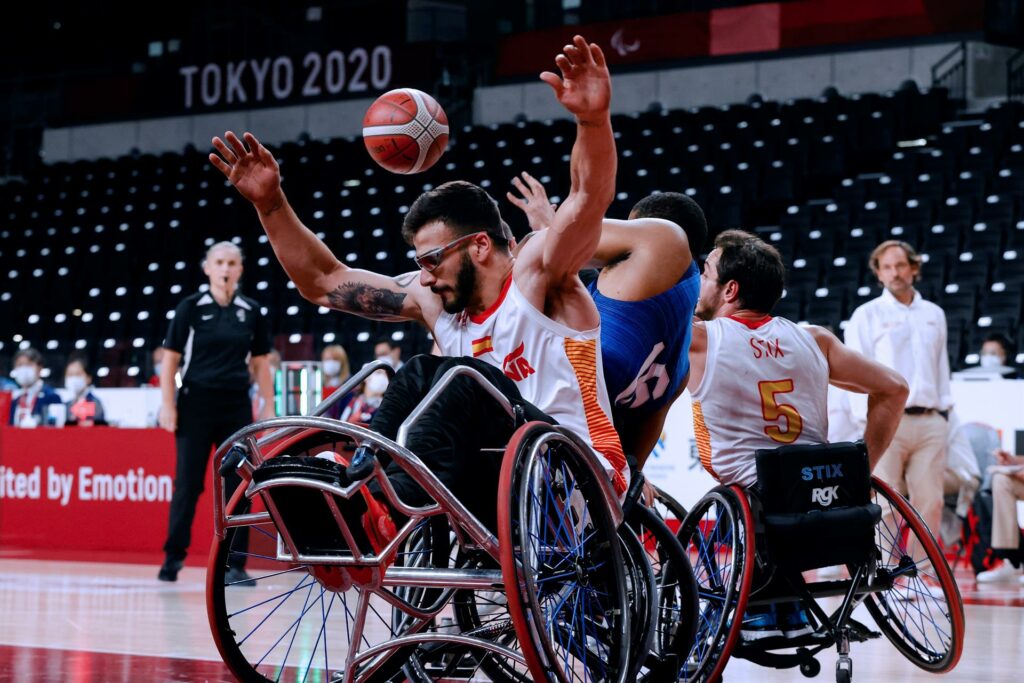 España baloncesto en cadeira de rodas nos Xogos Paralímpicos de Tokyo 2020, partido ante USA - EFE CPE Mikael Helsing
